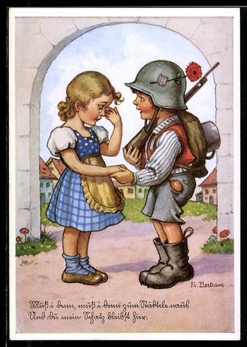 German artist postcard - german, ww