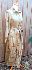 J S Millenium Shirtdress Dress Size Small Silky Leopard Print  Charity Sale