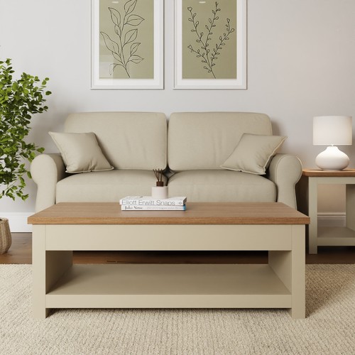 Lancaster coffee table storage - coffee,