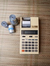 1970's CASIO HR-10 PRINTING CALCULATOR WORKING Retro Calculator With Spare Rolls
