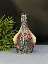 Black Ryden Purple Queen Design 16cm Square Vase By Anji Davenport c2002