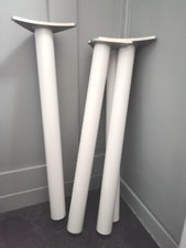 4 x 710mm Adjustable White Breakfast Bar Worktop Support Table Leg ø80mm