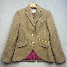 Joules Tweed Jacket UK 10 Wool AYLEWARD Blazer Hacking Riding Equestrian Parade