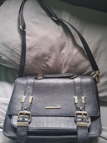 River island black satchel - black,