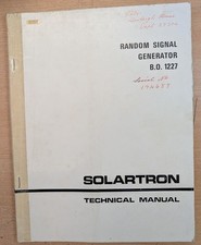 Solartron Random Signal B.O