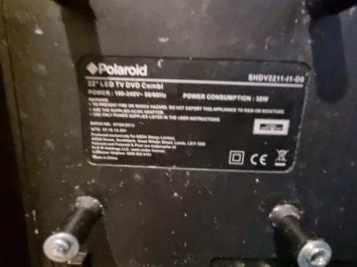 Polaroid led dvd - 22", combi