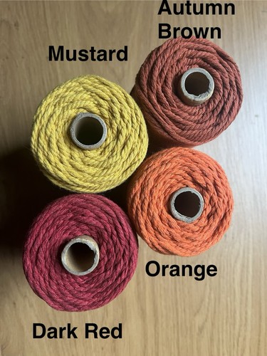Macrame cord 3mm - cotton, 5m