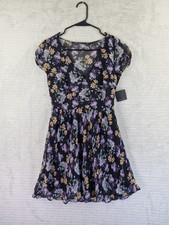 Zara Trafaluc Floral Dress Short Sleeve Size M BNWT 