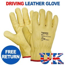 Premium Yellow Leather Driver