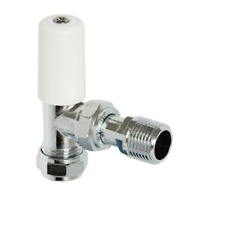 Pegler Terrier Angled Manual Lockshield 15mm 1/2" Chrome 601038 Radiator Valve