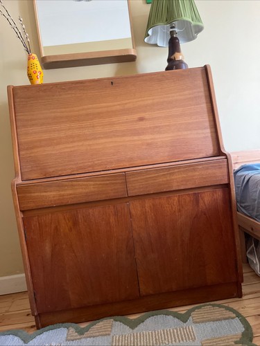 Mid century teak writing - century,