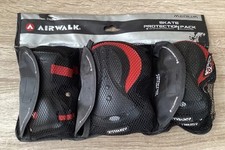 Airwalk Skate Protection Pack, Size Medium, Elbow, Knee & Wrist Pads, Carry Bag.