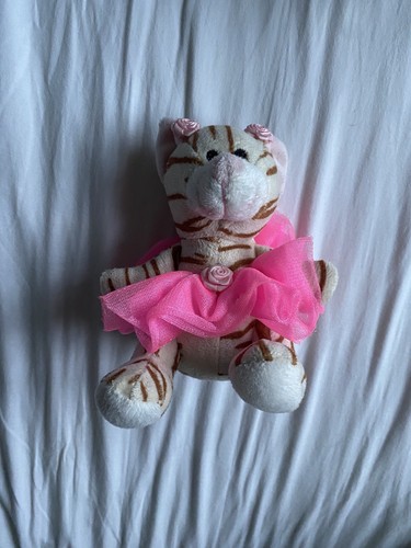 Tiger teddy with pink tutu - , and