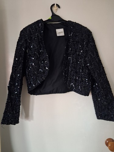 Lagones black sequin - sequin, beaded