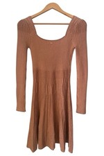 Blush Pink Ribbed Knit Skater