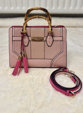 River Island pink tassel patent handbag shoulder messenger bag