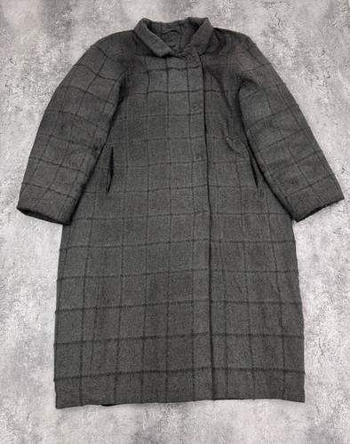 Oska women plaid coat grey - plaid,