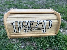 Wooden Roll Top Bread Bin