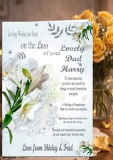 Personalised Bereavement card