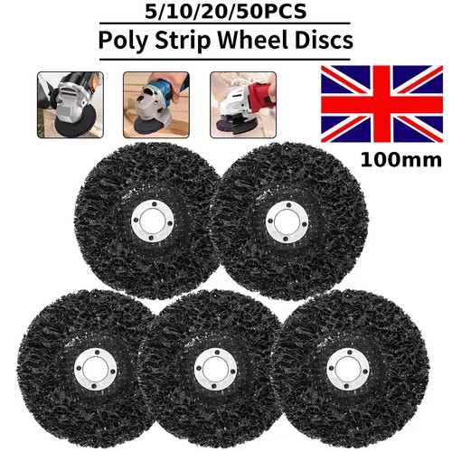 100mm poly strip disc - 100mm, wheel
