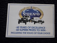 1927-1987 VOLVO 60 YEARS OF EXCELLENCE FOLD OUT SALES LEAFLET - 6 PAGES