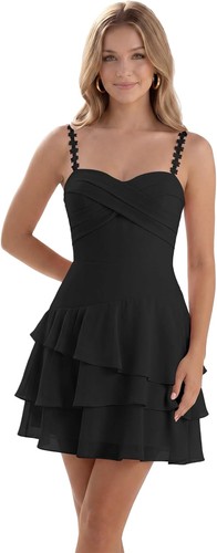 Teens short chiffon homecoming - teens,