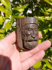 Carved Bog Oak Wood Pipe Stand