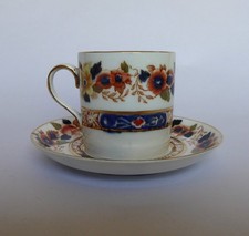 Demitasse coffee cup and saucer, Imari, Hancock's, 1935-37, GC, Free UK Post