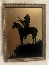 Antique Framed Indian Chief