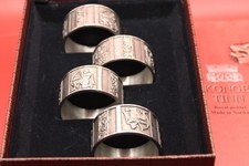 konge tinn norwegian pewter NAPKIN RINGS