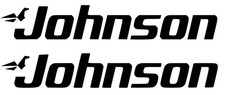 2X  Johnson outboard engine