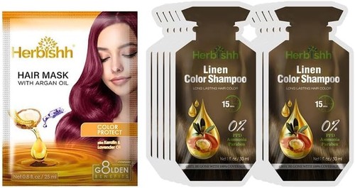 Herbishh hair color shampoo - hair,