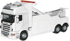 SCANIA TOPLINE RECOVERY TRUCK - PLAIN WHITE WITH LIGHT BAR- 1:76 -OXFORD HAULAGE