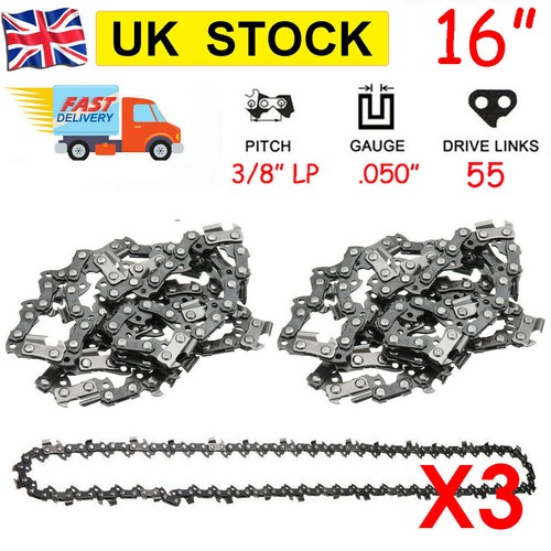 Inch chainsaw saw chain - 3x,