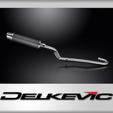 Yamaha XT500 TT500 1977-1981 Delkevic Full Exhaust 350mm Round Carbon Silencer