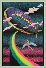 Led Zeppelin Concert Reproduction 11x16 Poster Stairway to Heaven Neon
