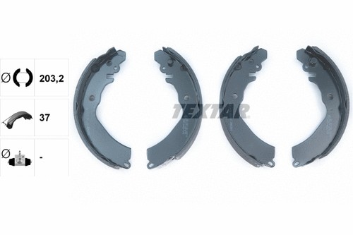 Rear brake shoe set - shoe,