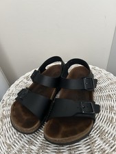 Birkenstock Kids Black Leather Sandals UK 3. EU33. MR24926
