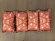 Sofa Cushion Covers set of 4 with silk trim and Pads  55cm X 35cm