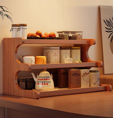 Tier wooden coffee station - 3,