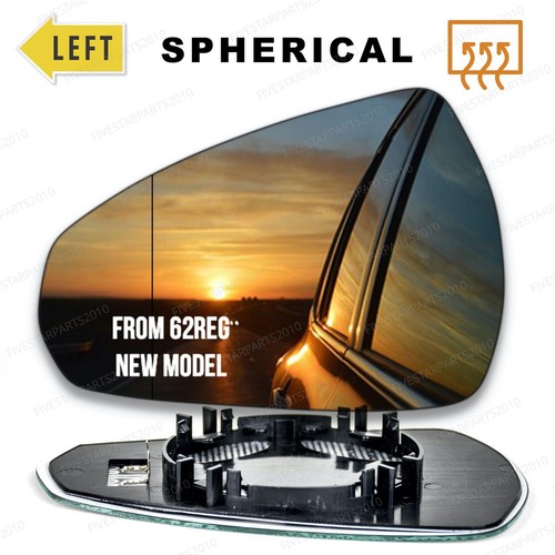 Audi left wing mirror glass - audi,