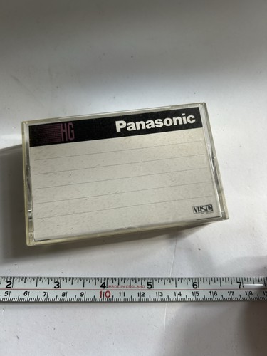 Panasonic vhs tape unsure - c-,