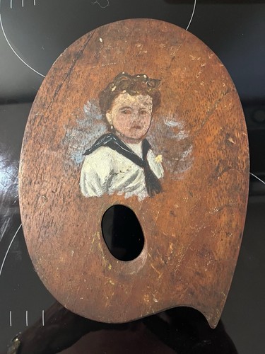 Rare antique artists pallet - antique,