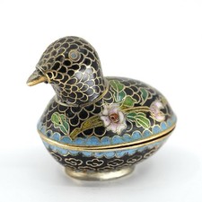 Vintage Chinese Cloisonne Duck
