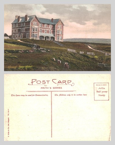 Vintage postcard housel - -, bay