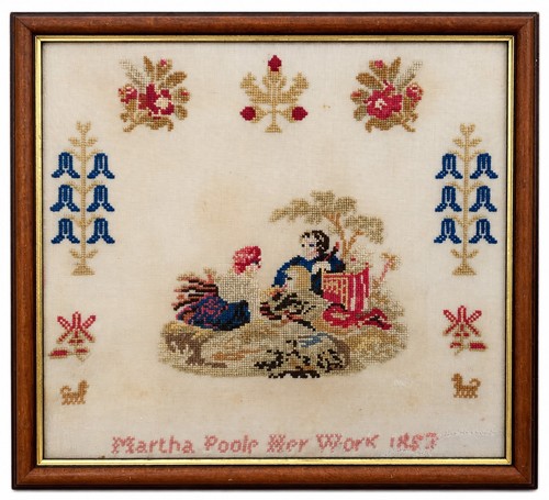 Antique victorian needlework - antique,