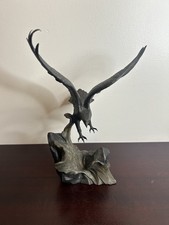 Solid Bronze Eagle Sculpture