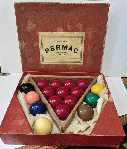 Vintage permac snooker ball - vintage,