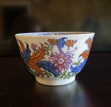 18th Century English Porcelain Tea Bowl Pseudo Tobacco Leaf Pattern.