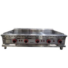 120cm Gas Griddle Flat Chrome